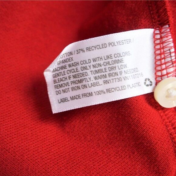 Goodfellow And Co Men Loring Polo Shirt Size Large Red Velvet Standard Fit - Picture 8 of 8